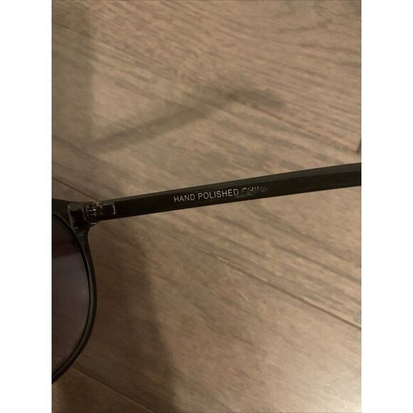 Hand Polished Vintage Womens Brown Black Tortoise Round Sunglasses #34 - Picture 4 of 4